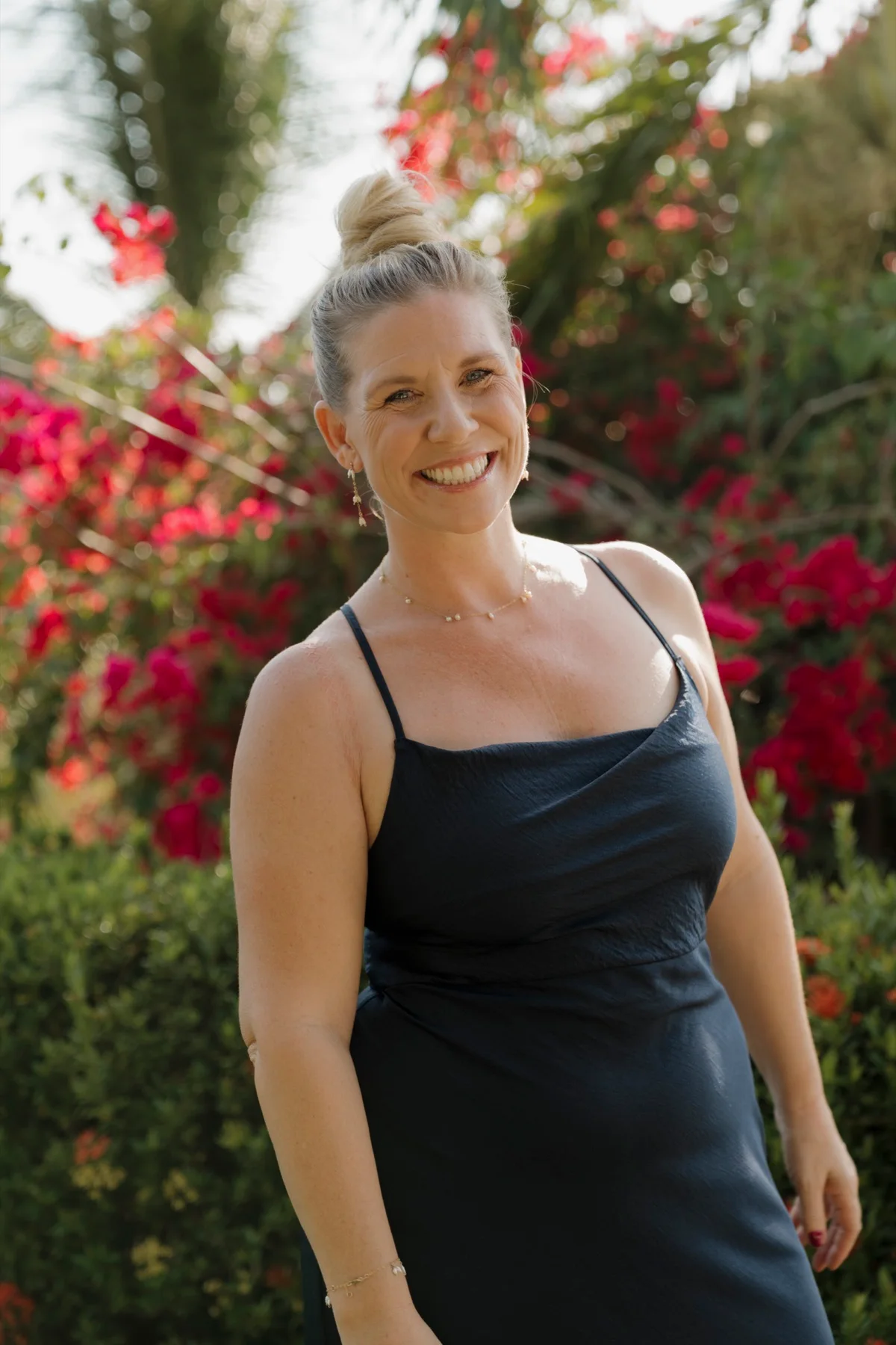Stacie Brown, owner and creative director of Weddings Nosara, at a celebration in Nosara