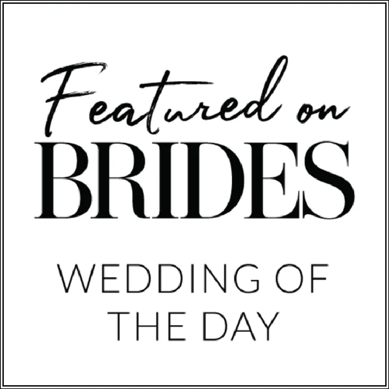 Featured on Brides: Wedding of the Day
